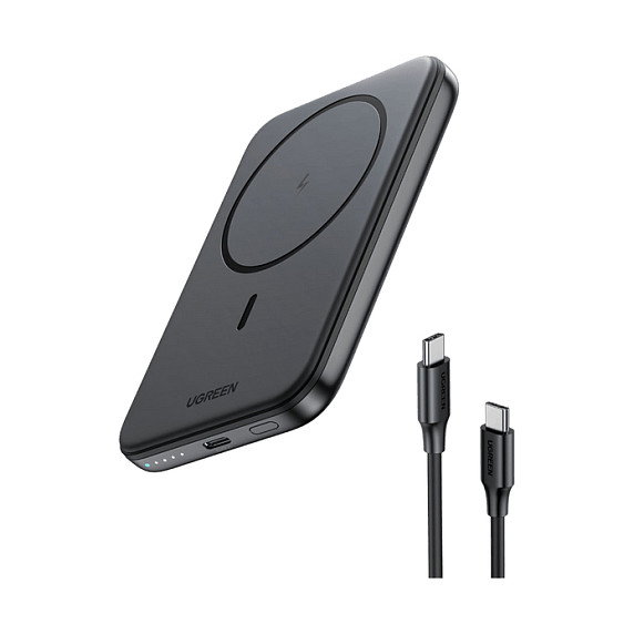 Ugreen 25207 Batería Externa Magnética 5000 mAh 15W Negro