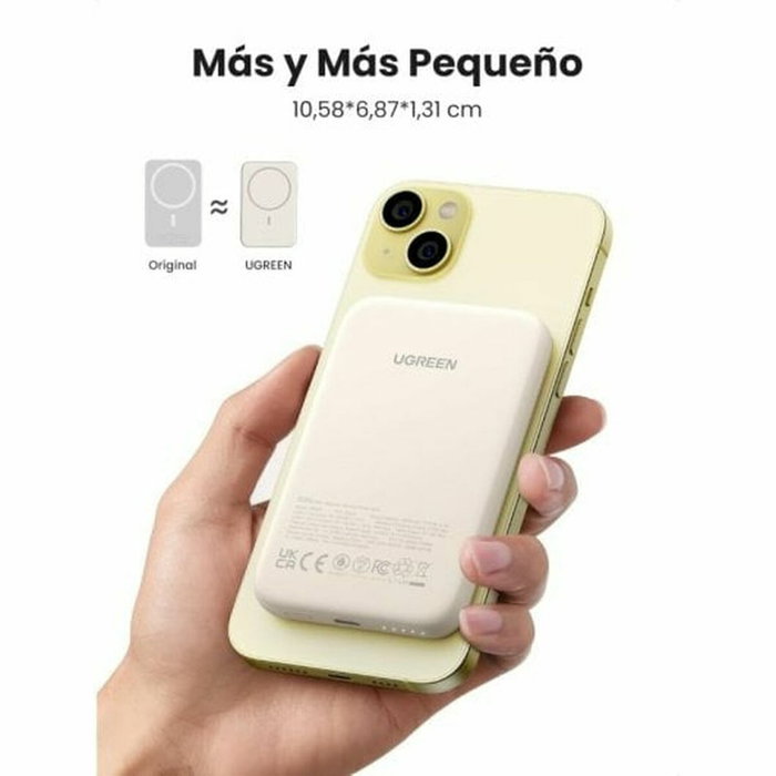 Ugreen 25207 Batería Externa Magnética 5000 mAh 15W Negro