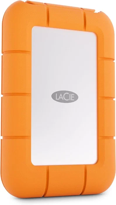 LaCie STMF500400 SSD Externo 500 GB USB-C USB 3.2 Gen 2x2 Resistente al Agua y Polvo, Color Gris y Naranja, Velocidad de Lectura 2000 MB/s