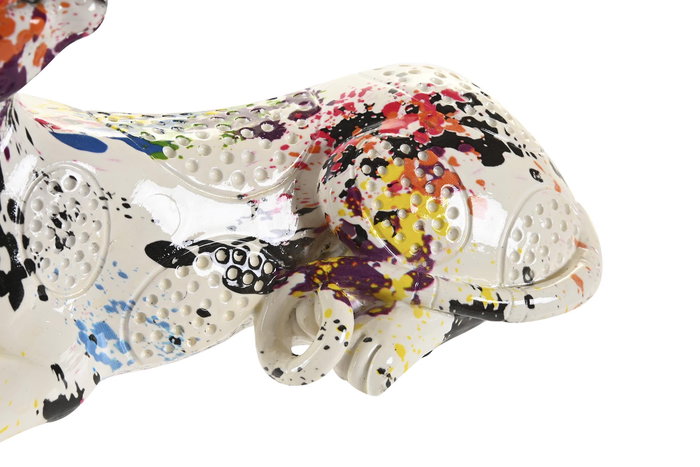 DKD Home Decor Figura de Resina Leopardo Multicolor