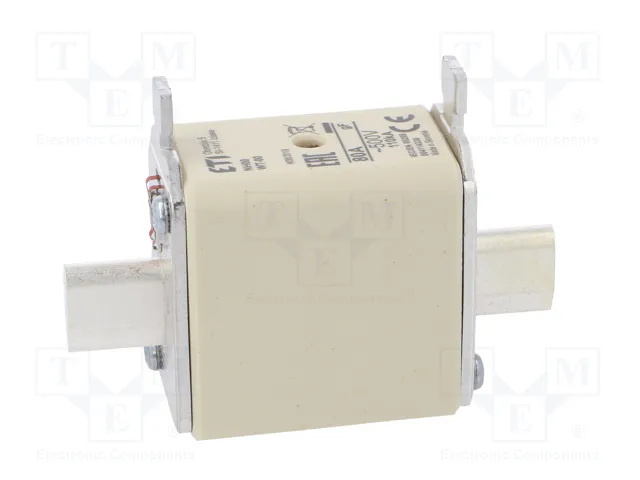 ETI POLAM Fusible NH00 de Cerámica Industrial 80A 500VAC