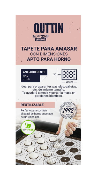 Quttin Tapete de Horno de Silicona 30x40 cm (Pack de 24)</div>
