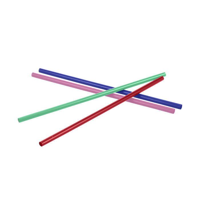 Algon Pajitas de Plástico Reutilizables 30 Piezas 19.5 cm 6 mm, Pack Surtido en 6 Colores (24 Unidades)