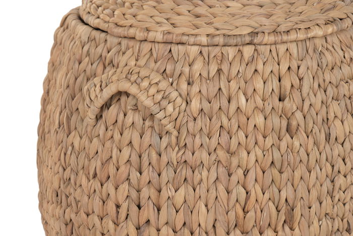 DKD Home Decor Cesta Natural 42 x 48 x 42 cm Set de 2 con Tapa DKD Home Decor Cesta Natural 42 x 48 x 42 cm Set de 2 con Tapa