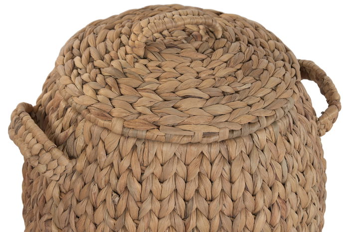 DKD Home Decor Cesta Natural 42 x 48 x 42 cm Set de 2 con Tapa DKD Home Decor Cesta Natural 42 x 48 x 42 cm Set de 2 con Tapa