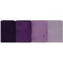 Juego de 4 Toallas de Mano 50 x 90 cm Morado - HOB8681181150375