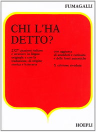 Chi l'ha detto? - Giuseppe Fumagalli - ULRICO HOEPLI