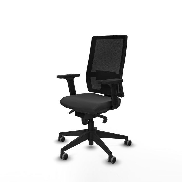 PIQUERAS Y CRESPO Silla de oficina Horna Gris oscuro con respaldo de malla Negro PIQUERAS Y CRESPO Silla de oficina Horna Gris oscuro con respaldo de malla Negro