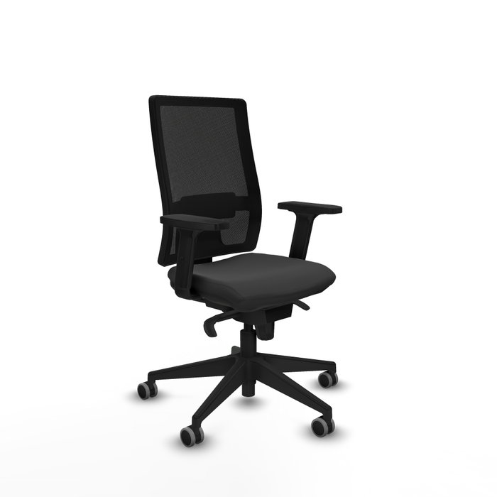 PIQUERAS Y CRESPO Silla de oficina Horna Gris oscuro con respaldo de malla Negro PIQUERAS Y CRESPO Silla de oficina Horna Gris oscuro con respaldo de malla Negro