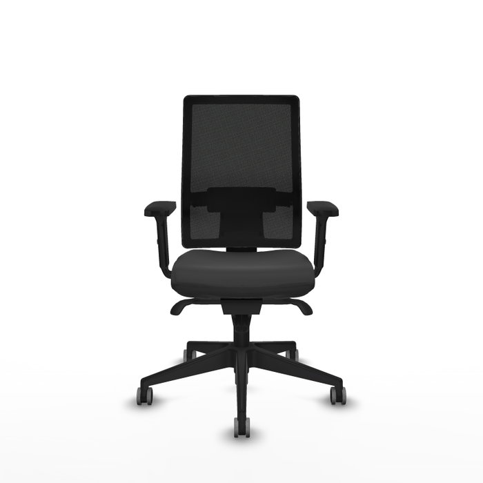 PIQUERAS Y CRESPO Silla de oficina Horna Gris oscuro con respaldo de malla Negro PIQUERAS Y CRESPO Silla de oficina Horna Gris oscuro con respaldo de malla Negro