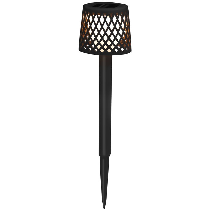 New Garden Gretita Lámpara Solar de Jardín con Estaca, Pack de 4, Negro New Garden Gretita Lámpara Solar de Jardín con Estaca, Pack de 4, Negro