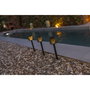 New Garden Gretita Lámpara Solar de Jardín con Estaca, Pack de 4, Negro
