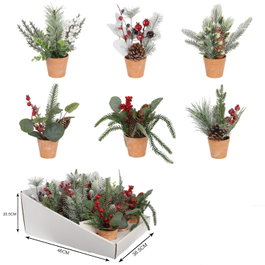 DKD Home Decor Planta PVC 20x20x25 Surtida