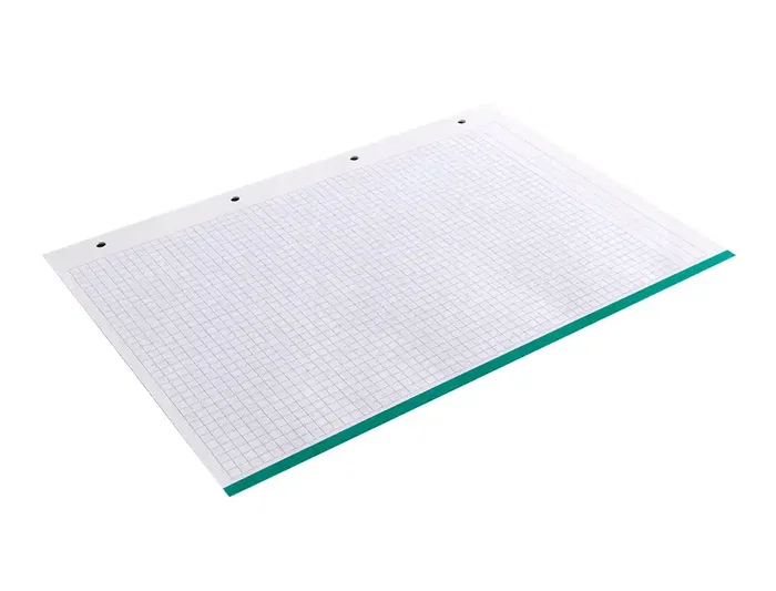 Antartik Recambio A4 80 Hojas Papel 90 g Cuadro 5 mm 4 Taladros con Bandas Laterales en 5 Colores Pasteles