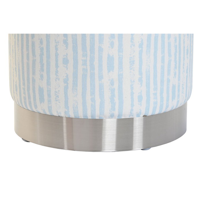 DKD Home Decor Reposapies Mediterraneo Azul Blanco 34 x 40 x 34 cm