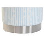 DKD Home Decor Reposapies Mediterraneo Azul Blanco 34 x 40 x 34 cm