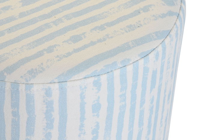 DKD Home Decor Reposapies Mediterraneo Azul Blanco 34 x 40 x 34 cm