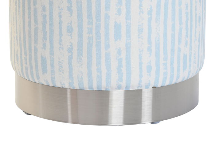 DKD Home Decor Reposapies Mediterraneo Azul Blanco 34 x 40 x 34 cm