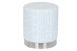DKD Home Decor Reposapiés Rayas Azul y Blanco
