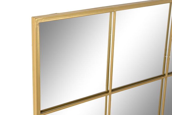 DKD Home Decor Anxi Espejos Loft Dorado Hierro y Cristal 90 x 90 x 2 cm (2 Unidades) DKD Home Decor Anxi Espejos Loft Dorado Hierro y Cristal 90 x 90 x 2 cm (2 Unidades)