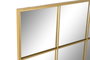 DKD Home Decor Anxi Espejos Loft Dorado Hierro y Cristal 90 x 90 x 2 cm (2 Unidades)