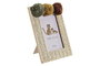 DKD Home Decor Marco Foto 10x15 Kids Leon Pompon Natural Multicolor 16x21x1 cm (6 Unidades)