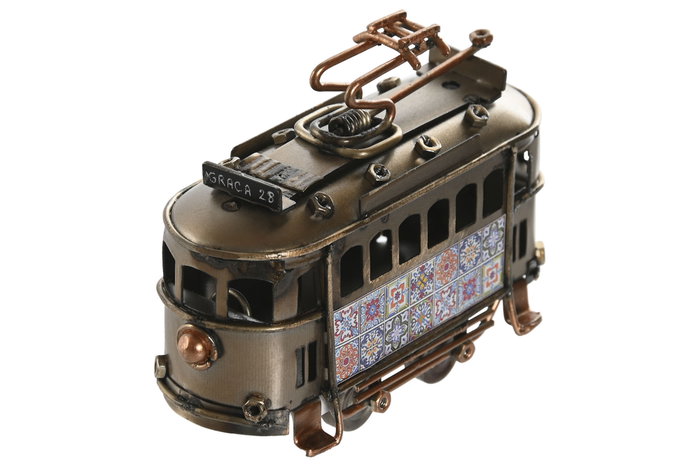 DKD Home Decor Vehiculo Decoracion Vintage Plateado Dorado Metal 3.5 x 6.5 x 9 cm (12 Unidades)
