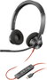 HP Poly Blackwire 3320 USB-C Auriculares Estéreo Negro con Adaptador USB-C/A