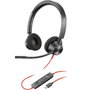 HP Poly Blackwire 3320 USB-C Auriculares Estéreo Negro con Adaptador USB-C/A