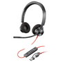 HP Poly Blackwire 3320 USB-C Auriculares Estéreo Negro con Adaptador USB-C/A