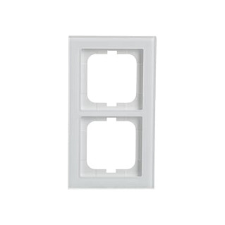 BUSCH-JAEGER Marco de cubierta 1754-0-4438 blanco para 2 enchufes BUSCH-JAEGER Marco de cubierta 1754-0-4438 blanco para 2 enchufes