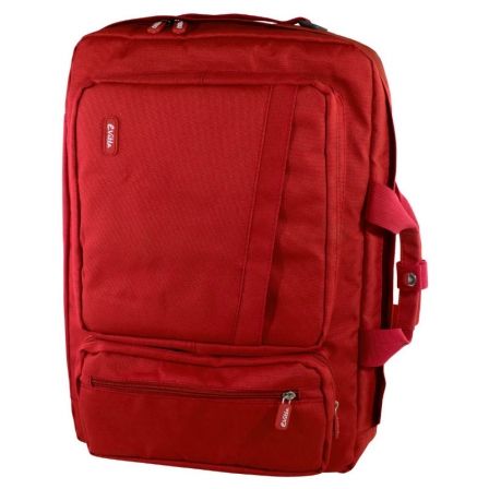 MALETÍN E-VITTA VERSATILE ROJO - PARA PORTÁTILES 15.4"-16"/39.1-40.6CM - INTERIOR ACOLCHADO - CONVERTIBLE MOCHILA - CORREA DE HOMBRO
