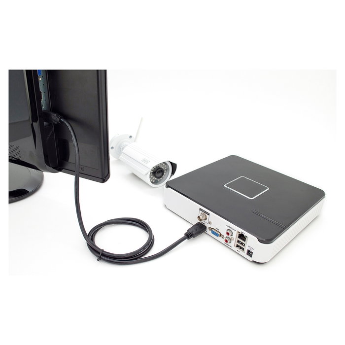 Digitus Cable HDMI Premium High Speed con Ethernet, HDMI a HDMI, 5m, Negro, Soporta 4K y 3D, Versión HDMI 2.0