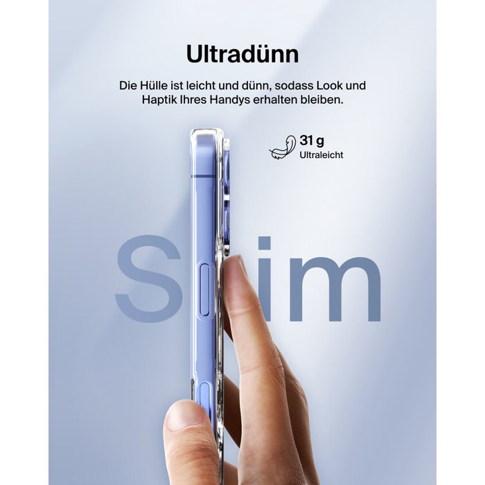 Belkin Funda Transparente para iPhone 16 Compatible con MagSafe MSA025HQCL Belkin Funda Transparente para iPhone 16 Compatible con MagSafe MSA025HQCL