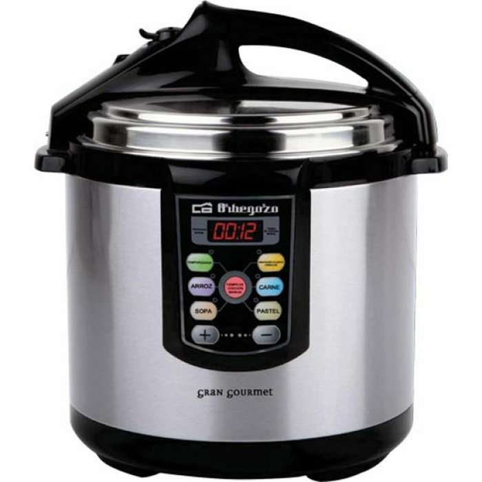 Orbegozo Olla a presión eléctrica programable HPE 6075, 6L, 1000W