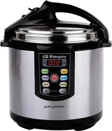 Orbegozo Olla a presión eléctrica programable HPE 6075, 6L, 1000W