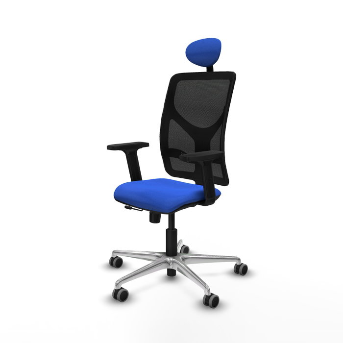 PIQUERAS Y CRESPO Silla de oficina Motilla Azul y Negro PIQUERAS Y CRESPO Silla de oficina Motilla Azul y Negro