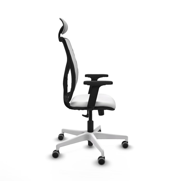 PIQUERAS Y CRESPO Silla de oficina Motilla con mecanismo Sincro y cabecero fijo, blanca PIQUERAS Y CRESPO Silla de oficina Motilla con mecanismo Sincro y cabecero fijo, blanca