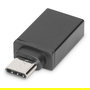 Digitus USB Type-C Adapter, Adaptador USB-C a USB-A, Negro