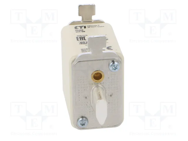 ETI POLAM Fusible NH00 de Cartucho Cerámico Industrial 40A 500VAC