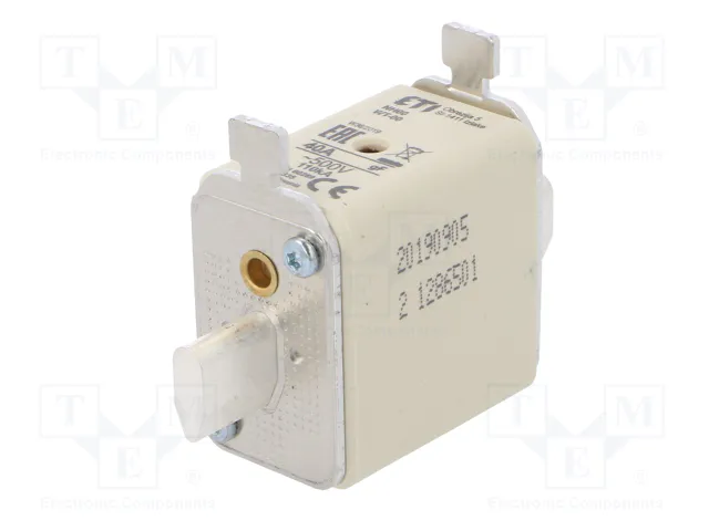 ETI POLAM Fusible NH00 de Cartucho Cerámico Industrial 40A 500VAC