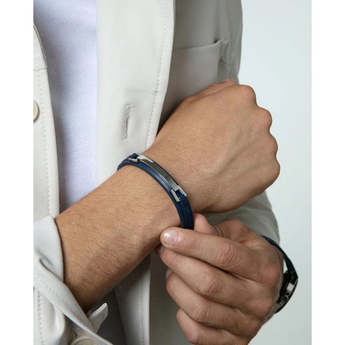 Pulsera Hombre Viceroy 75378P01013 Plata de ley 925 Azul Pulsera Hombre Viceroy 75378P01013 Plata de ley 925 Azul