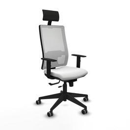 PIQUERAS Y CRESPO Silla de oficina Horna Blanca con Mecanismo Sincro/Traslack