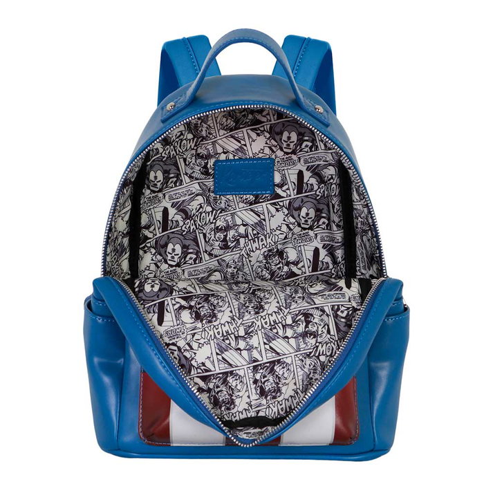 Marvel Capitán América Mochila Heady Courage Azul Urbana 16x25x29 cm Capacidad 8L