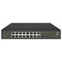 LevelOne Switch Gestionado L2 16 Puertos Gigabit Ethernet GES-2118, 2x SFP, 19", Montaje Rack, 36 Gbps, Sin Ventilador