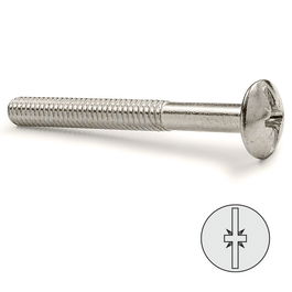 UCAFIX Komby Tornillo Cabeza Bombata Niquelado 6-25