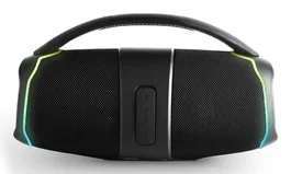 Energy Sistem HyperBeat Altavoz Bluetooth Portátil, 80W, Resistente al Agua IPX6, Luces LED RGB, Tecnología True Wireless Stereo, Batería 15h, Color Negro