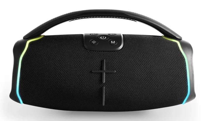 Energy Sistem HyperBeat Altavoz Bluetooth Portátil, 80W, Resistente al Agua IPX6, Luces LED RGB, Tecnología True Wireless Stereo, Batería 15h, Color Negro