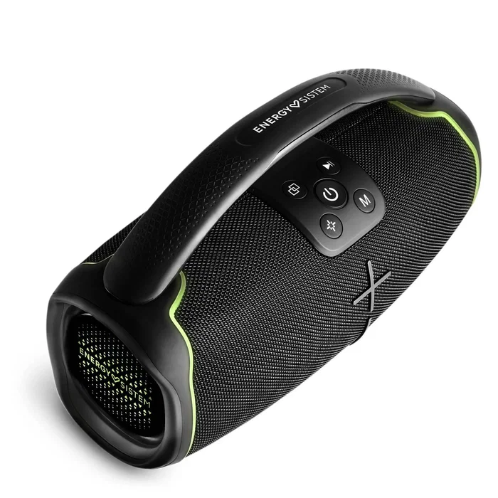 Energy Sistem HyperBeat Altavoz Bluetooth Portátil, 80W, Resistente al Agua IPX6, Luces LED RGB, Tecnología True Wireless Stereo, Batería 15h, Color Negro