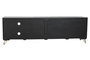 DKD Home Decor Mueble TV Colonial Negro Dorado Mango y Metal 160 x 40 x 50 cm